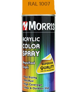 morris acrylic color spray sprei bafhs daffodil yellow gloss 400ml