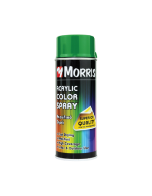 morris σπρει βαφης ακρυλικο gloss emerald green ral 6001 400ml